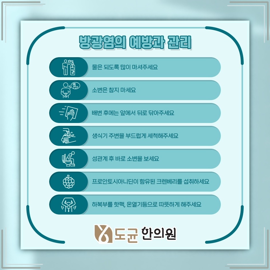 반복되는 방광염을 줄이기 위한 원인 점검과 생활 관리